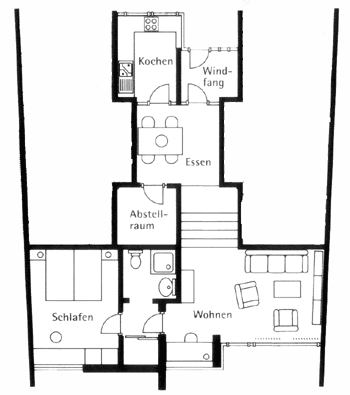 2 Zimmer Grundriss